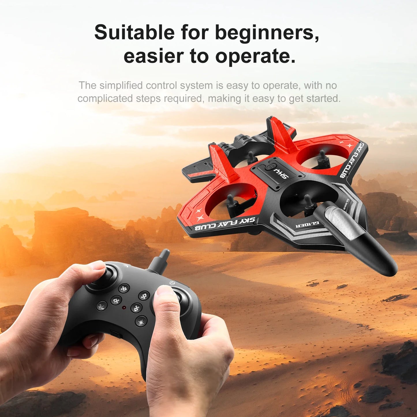 New YP3 Glider Flying Helicopter RC Hobby Jet Plane 2.4G Stunt Remote Control Foam Fighter Airplane Toy Drone With Light