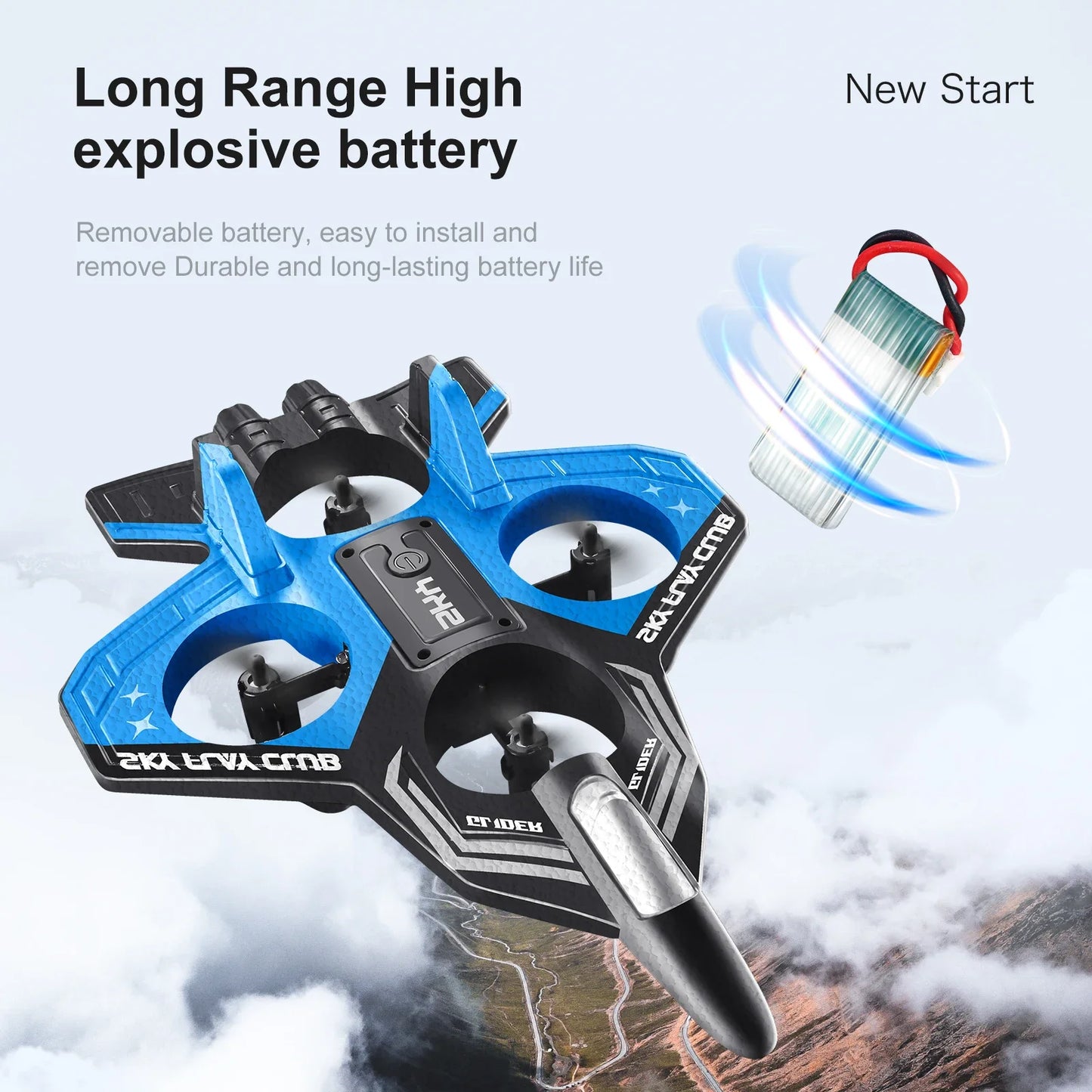 New YP3 Glider Flying Helicopter RC Hobby Jet Plane 2.4G Stunt Remote Control Foam Fighter Airplane Toy Drone With Light