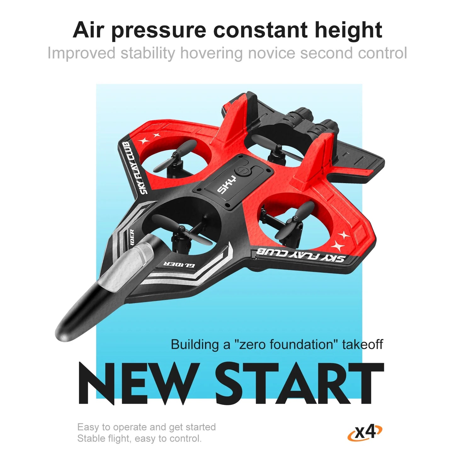 New YP3 Glider Flying Helicopter RC Hobby Jet Plane 2.4G Stunt Remote Control Foam Fighter Airplane Toy Drone With Light