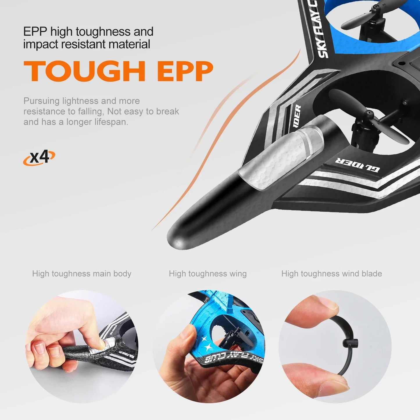 New YP3 Glider Flying Helicopter RC Hobby Jet Plane 2.4G Stunt Remote Control Foam Fighter Airplane Toy Drone With Light